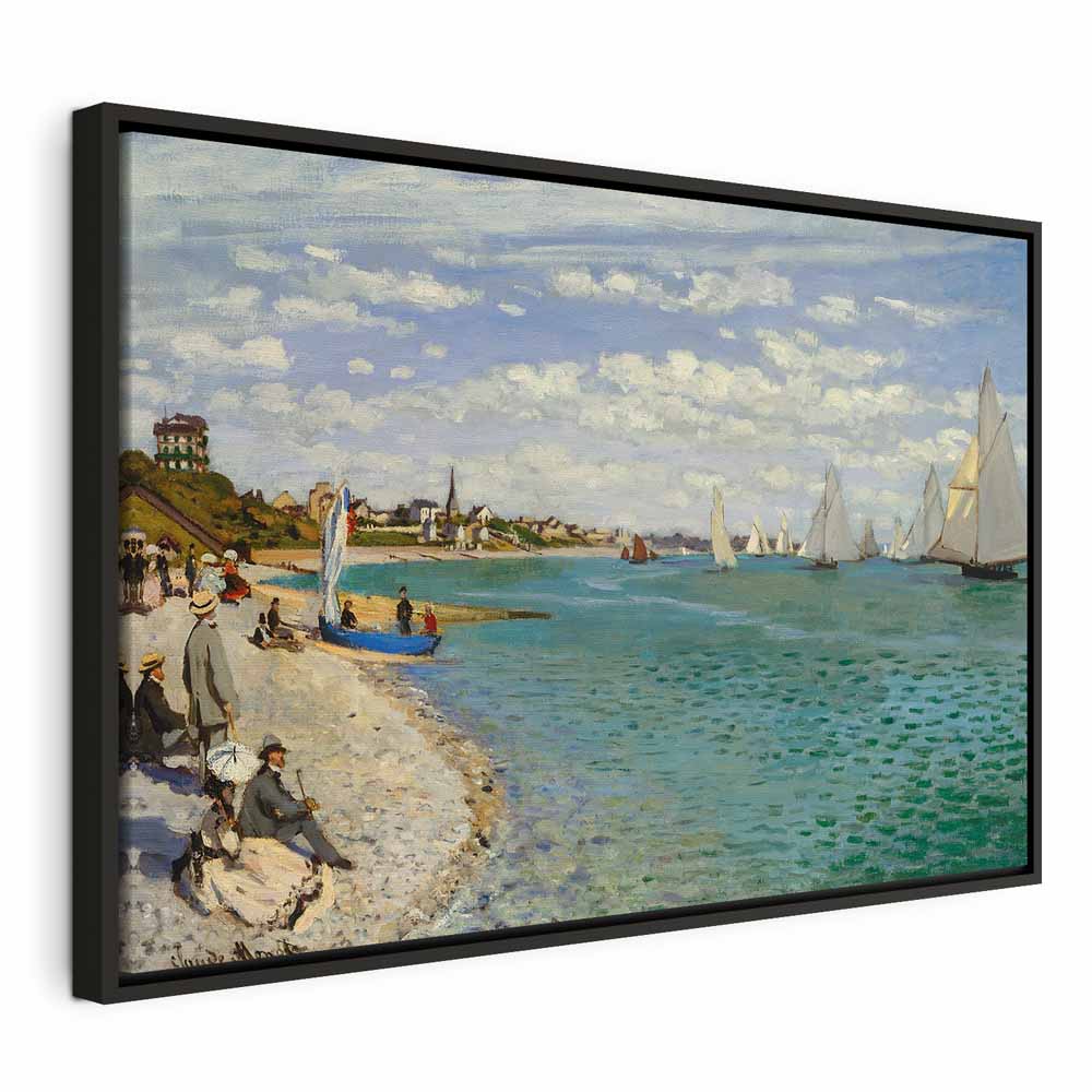 Monet Regatta at Sainte-Adresse Classic Canvas Print