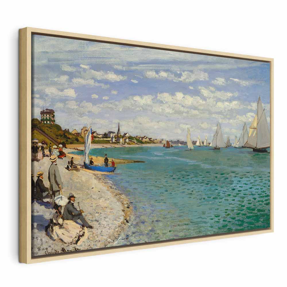 Monet Regatta at Sainte-Adresse Classic Canvas Print