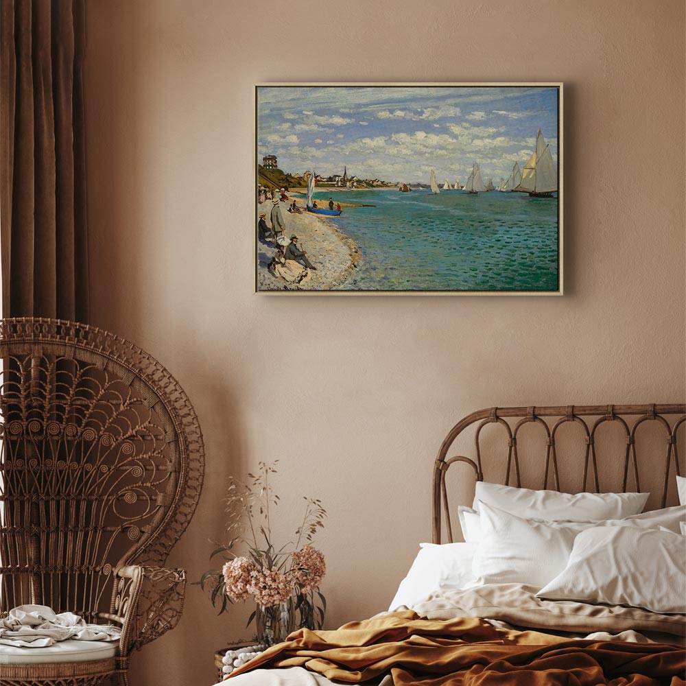 Monet Regatta at Sainte-Adresse Classic Canvas Print