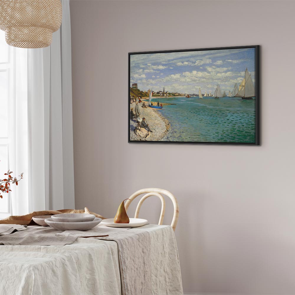 Monet Regatta at Sainte-Adresse Classic Canvas Print