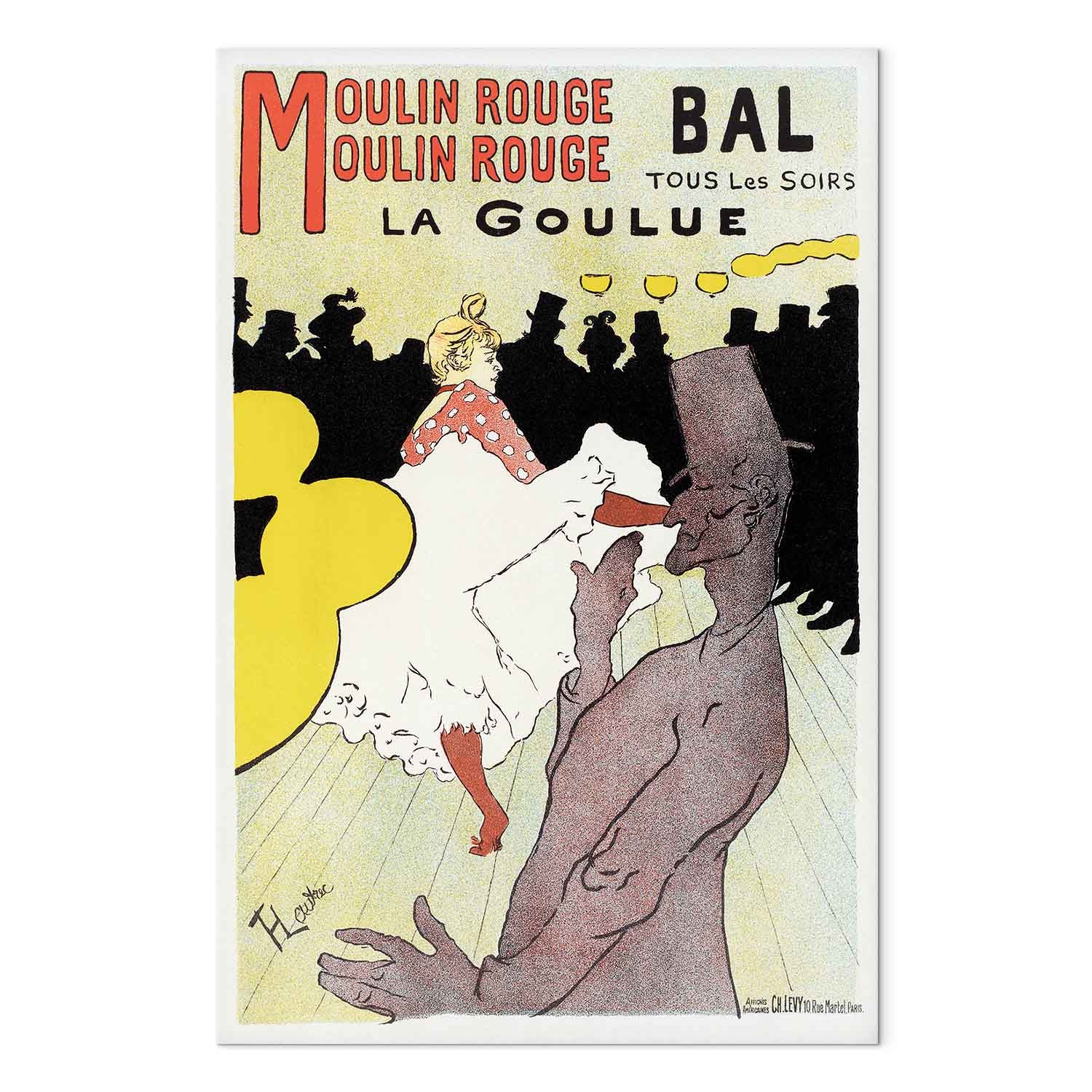 La Goulue Dance Retro DIY Large Canvas Print