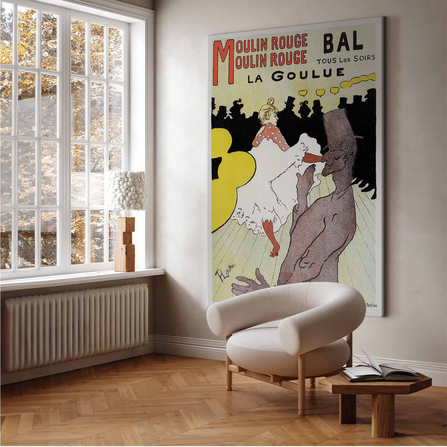La Goulue Dance Retro DIY Large Canvas Print