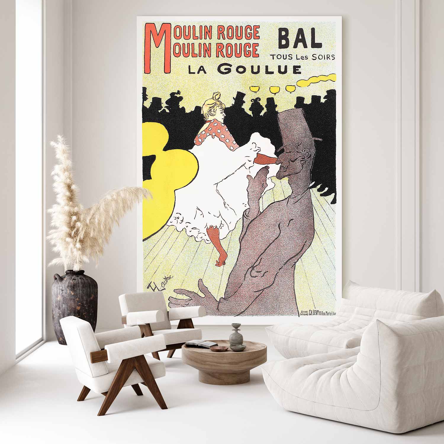 La Goulue Dance Retro DIY Large Canvas Print