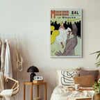 Moulin Rouge La Goulue Retro Canvas Print