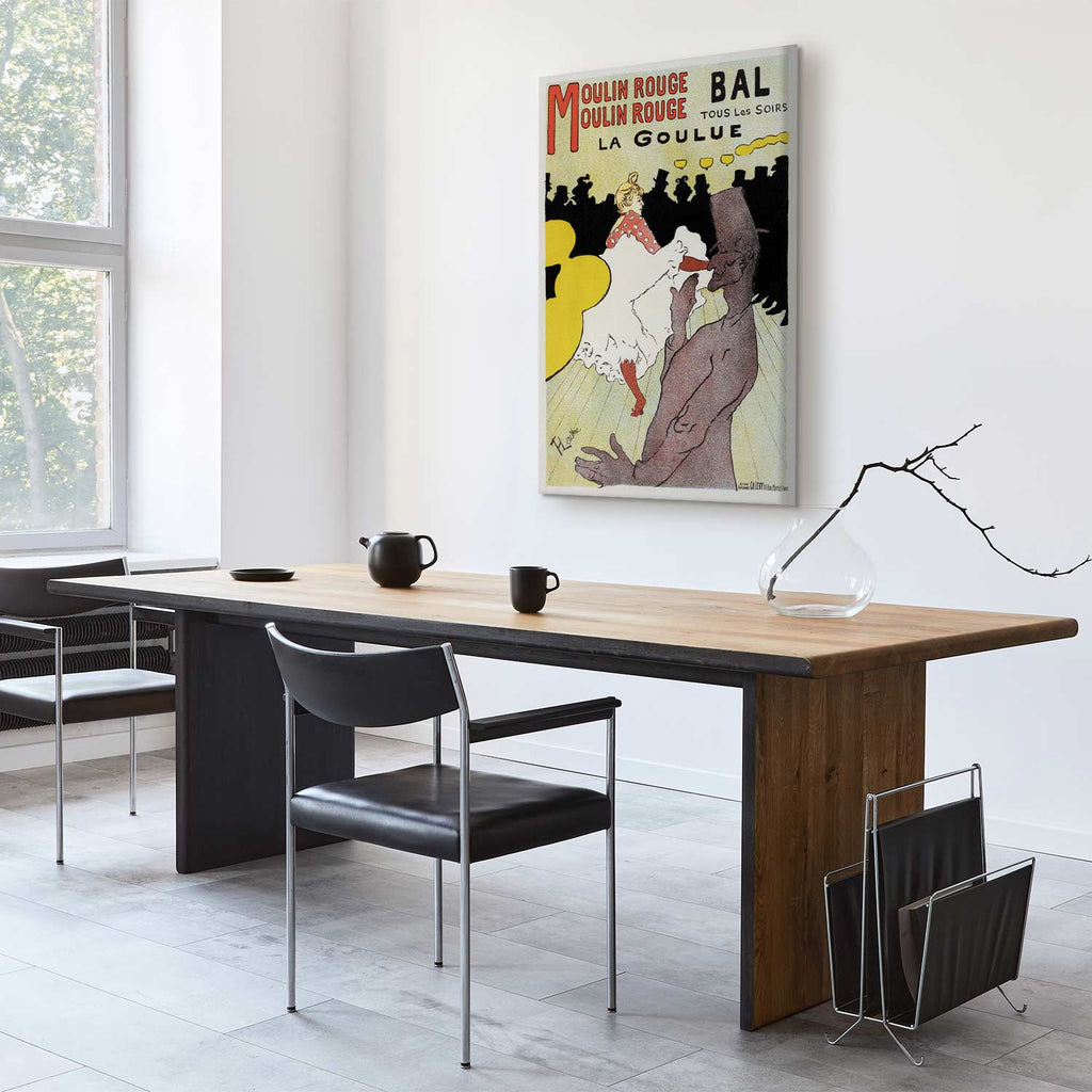 Moulin Rouge La Goulue Retro Canvas Print