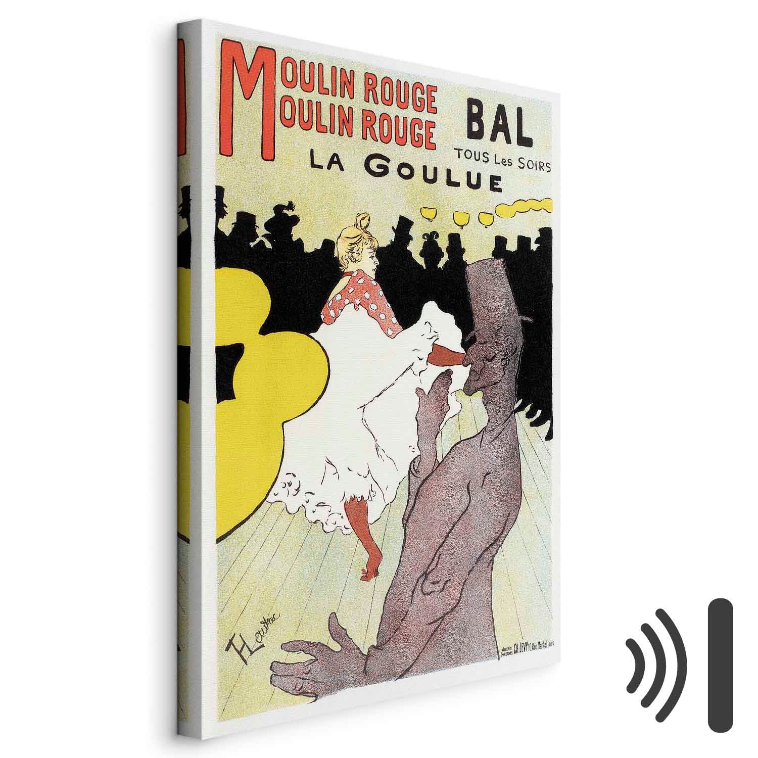 Moulin Rouge La Goulue Retro Canvas Print