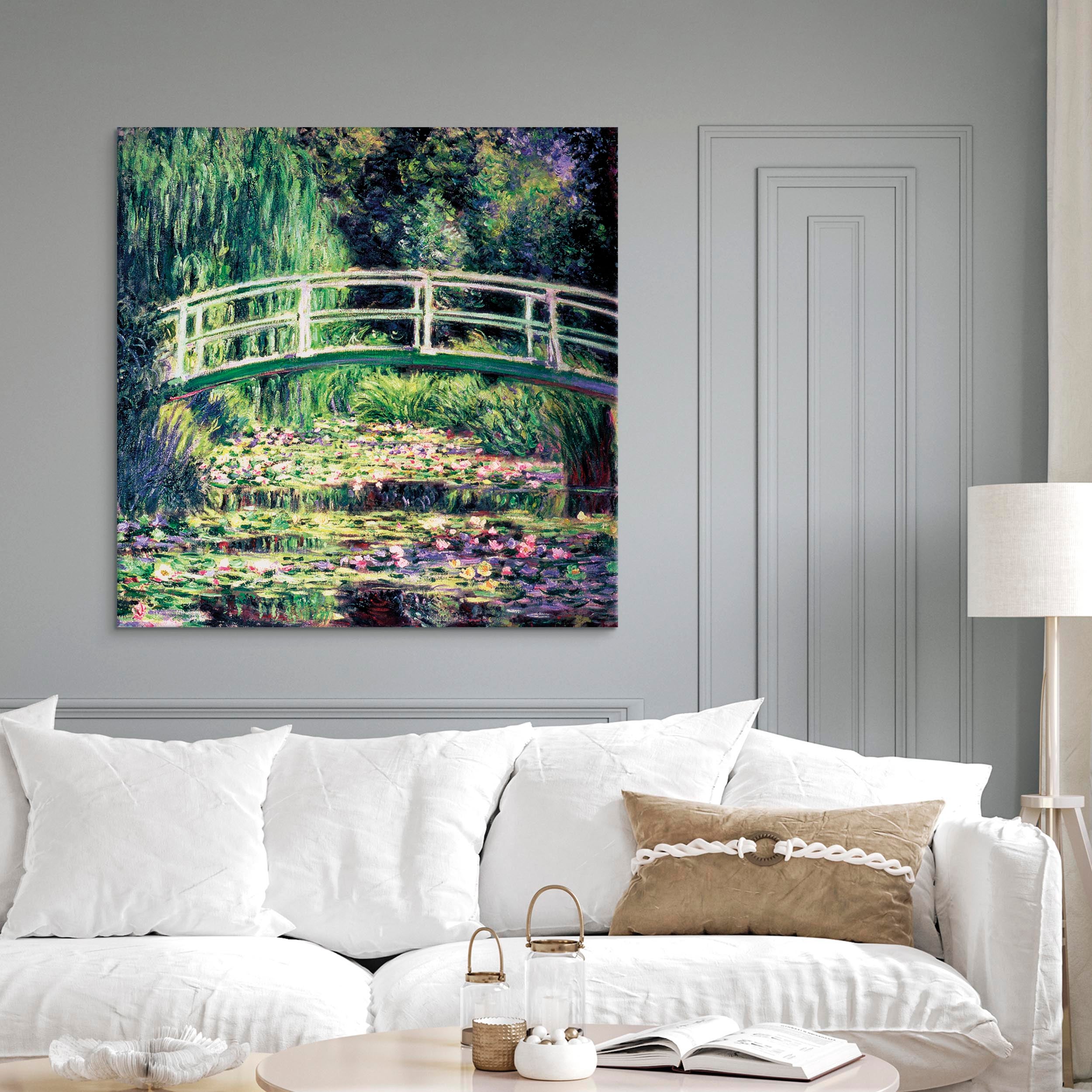 Canvas Print The Water Lily Pond - Modern Wall Art