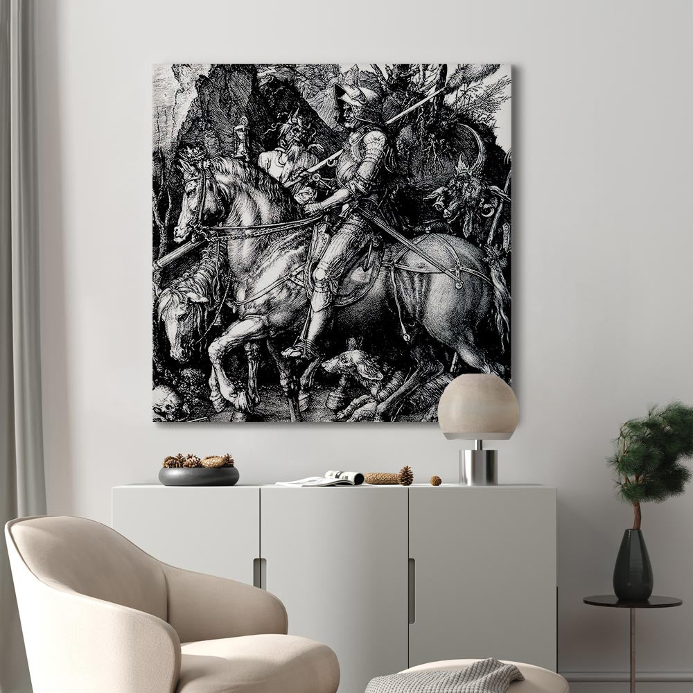 Knight Death and the Devil Classic Canvas Print