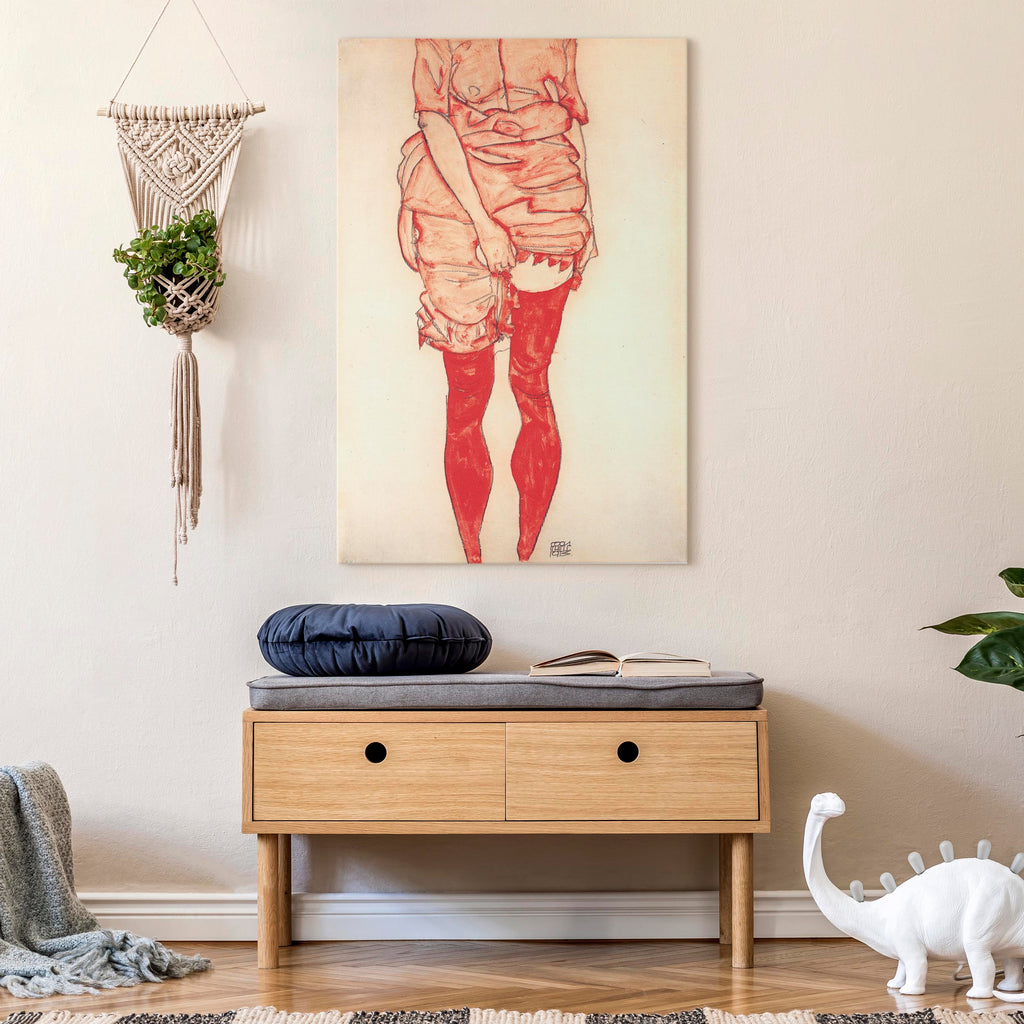 Canvas Print - Standing Woman in Red