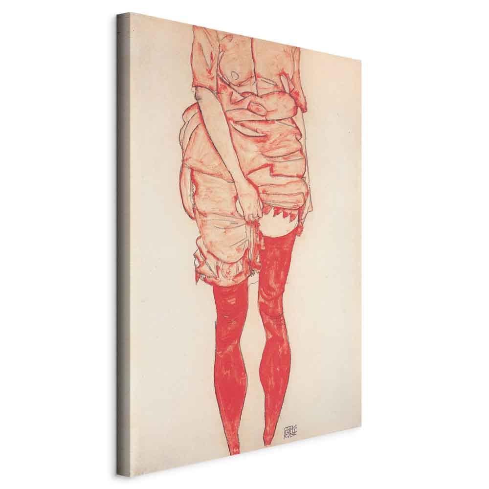 Canvas Print - Standing Woman in Red