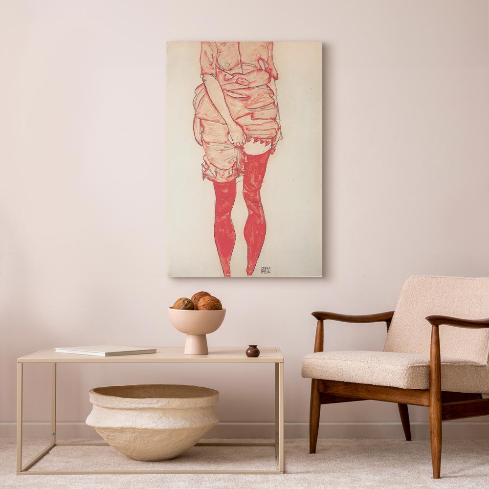 Canvas Print - Standing Woman in Red