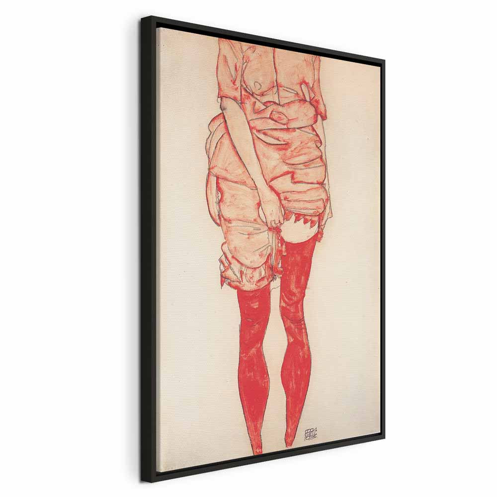 Canvas Print - Standing Woman in Red