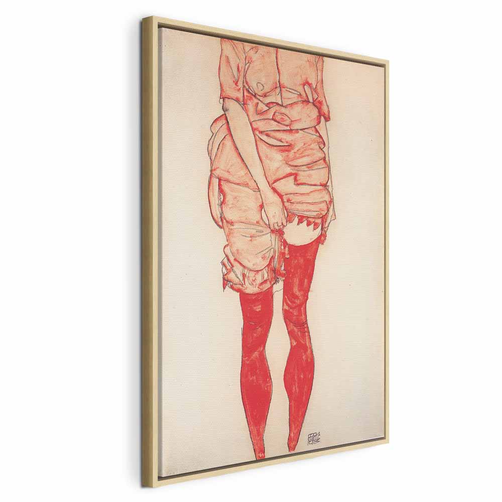 Canvas Print - Standing Woman in Red