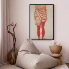 Canvas Print - Standing Woman in Red