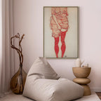 Canvas Print - Standing Woman in Red