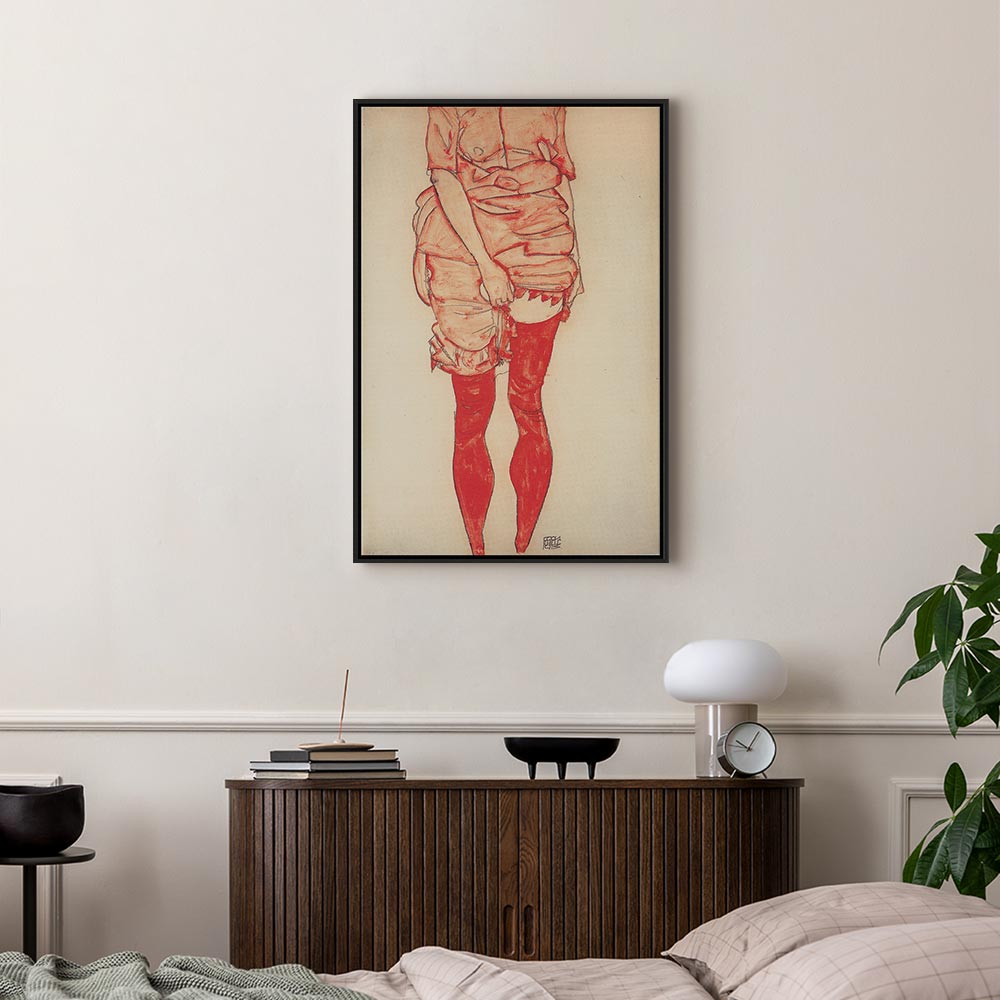 Canvas Print - Standing Woman in Red