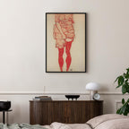 Canvas Print - Standing Woman in Red