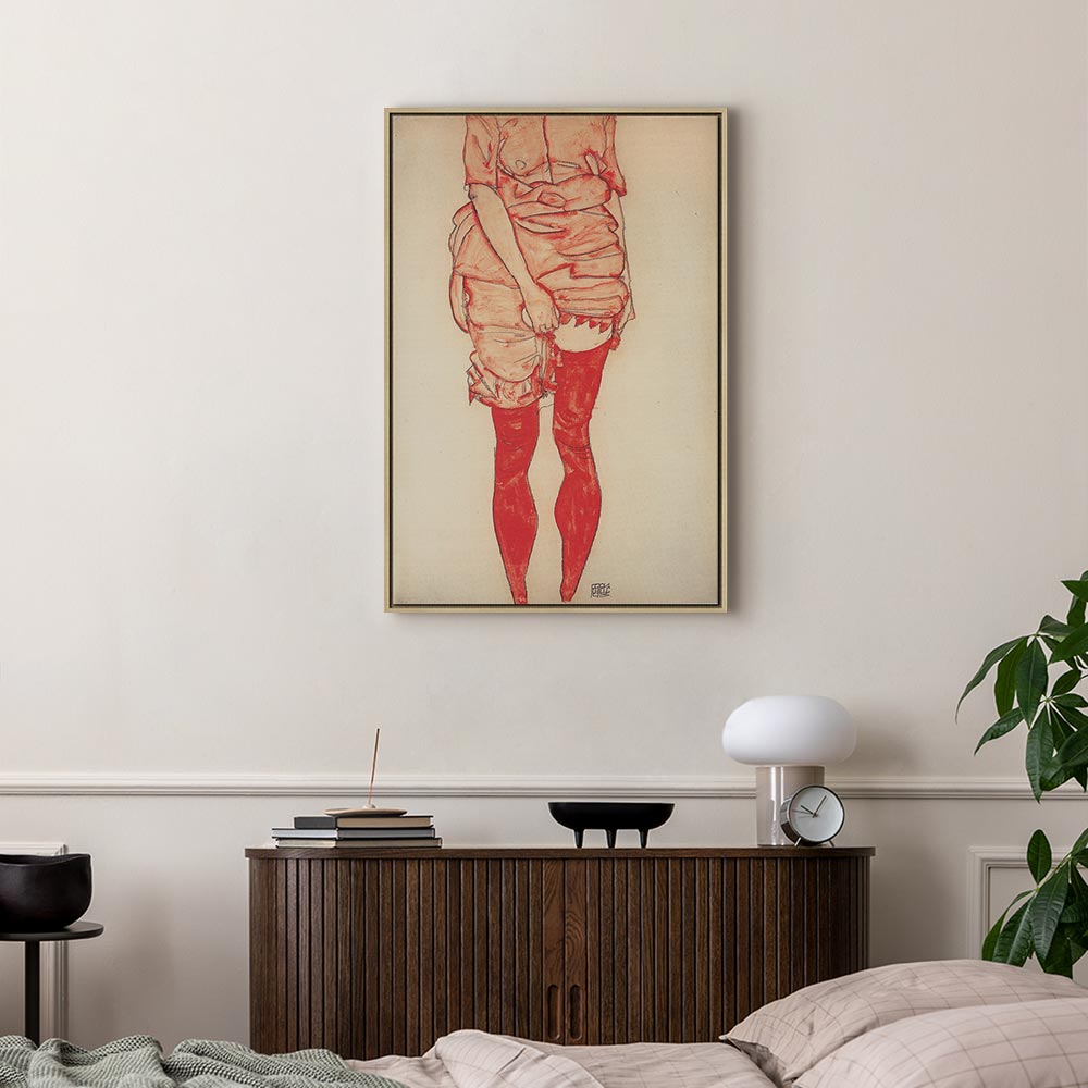 Canvas Print - Standing Woman in Red