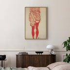 Canvas Print - Standing Woman in Red