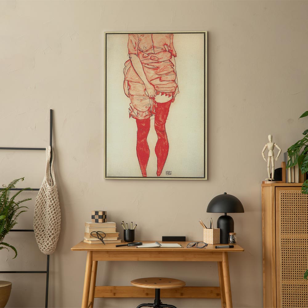 Canvas Print - Standing Woman in Red