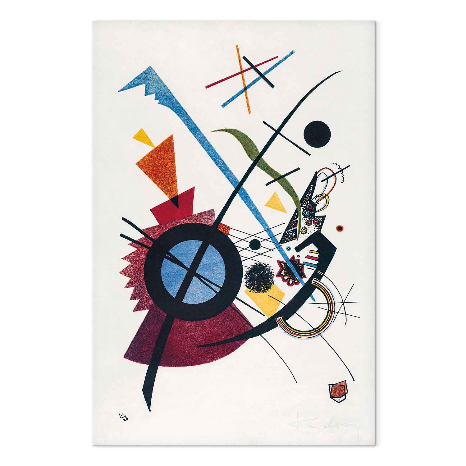Kandinsky Violett Abstract DIY Large Canvas Print