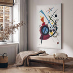 Kandinsky Violett Abstract DIY Large Canvas Print