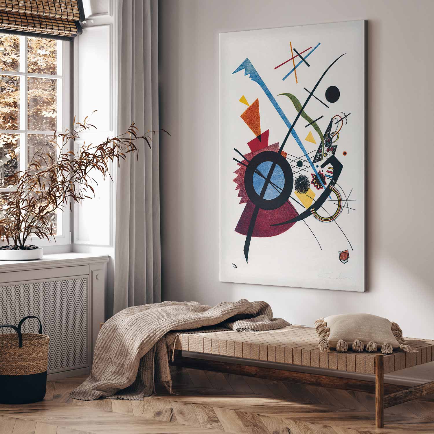 Kandinsky Violett Abstract DIY Large Canvas Print