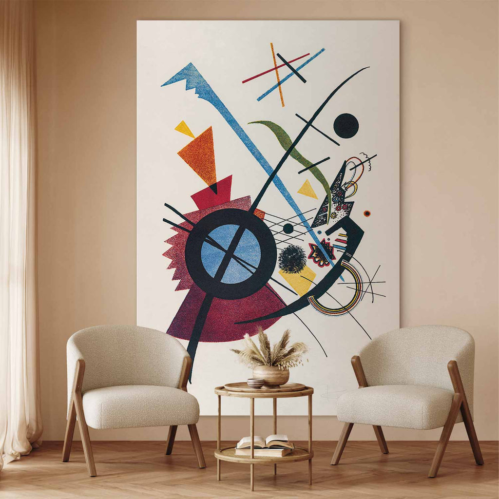 Kandinsky Violett Abstract DIY Large Canvas Print