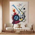Kandinsky Violett Abstract DIY Large Canvas Print