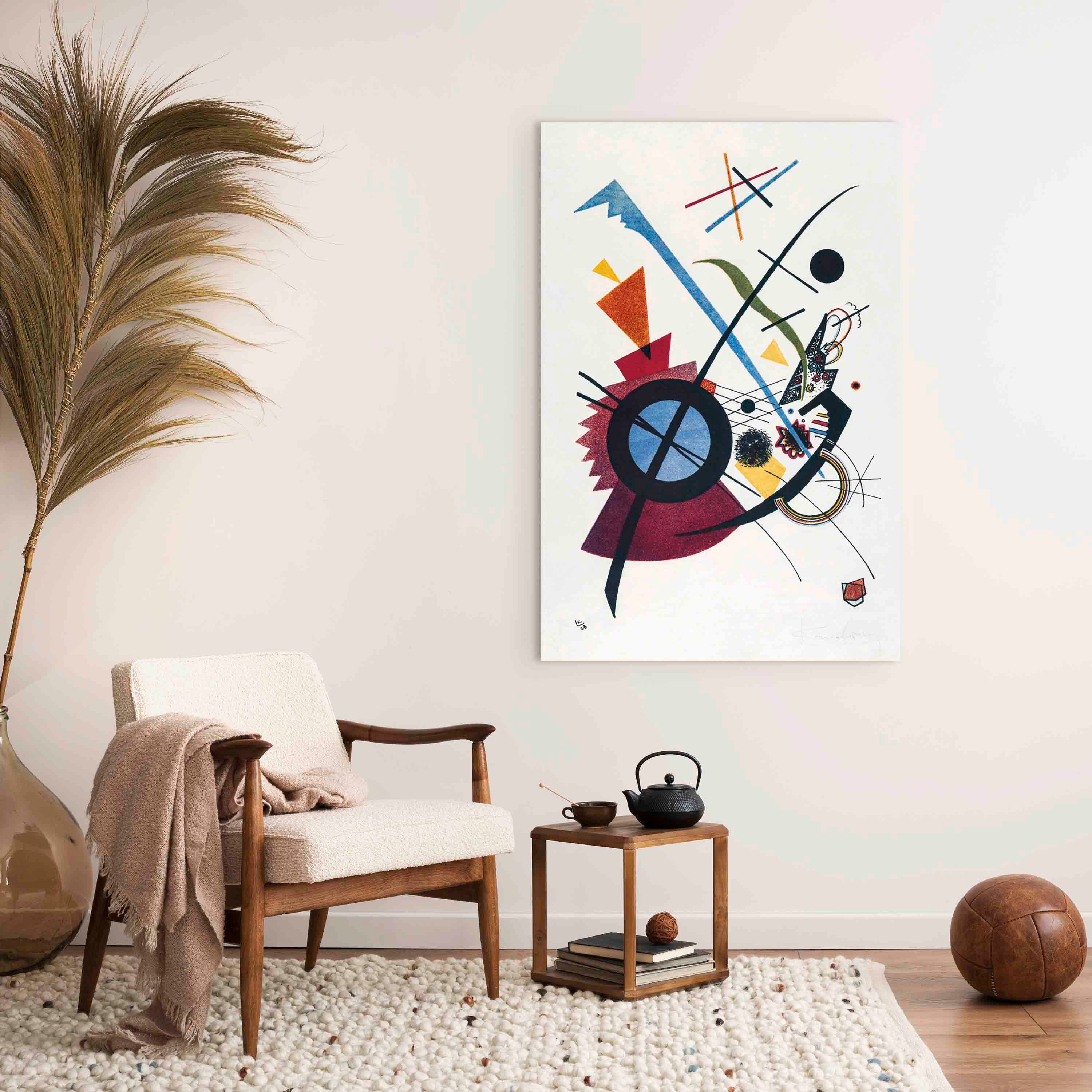 Canvas Print: Kandinsky Geometric Abstraction, Primary Colors