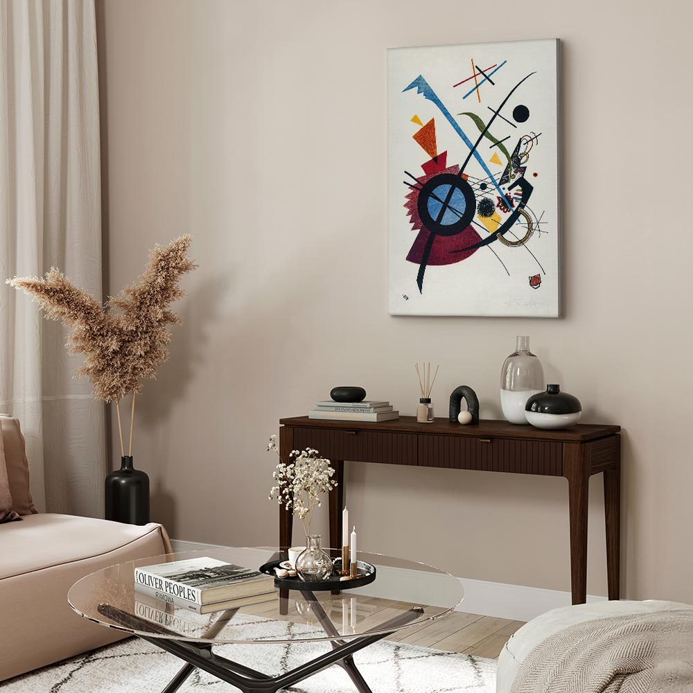 Canvas Print: Kandinsky Geometric Abstraction, Primary Colors