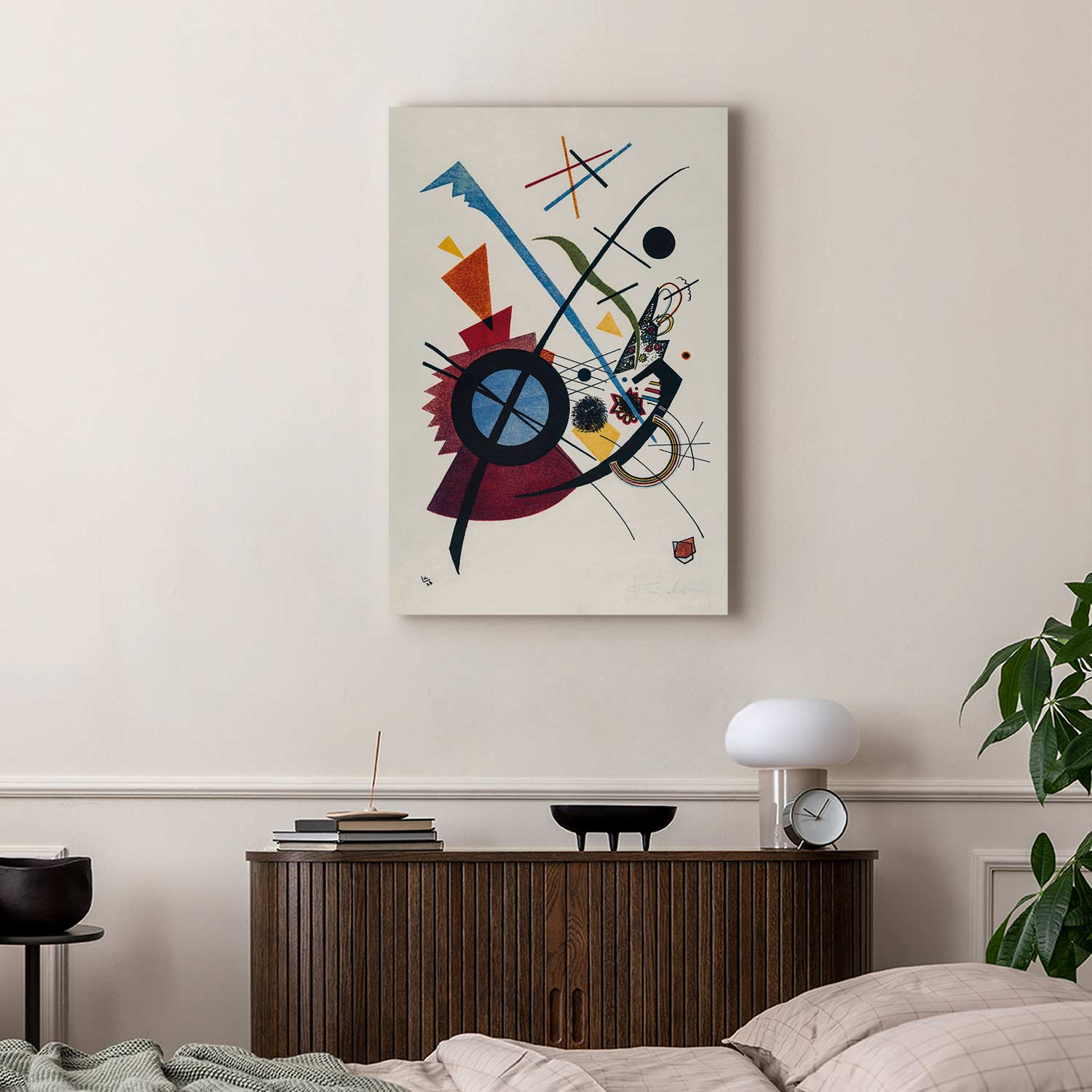 Kandinsky Violett Abstract Multicolor Canvas Print