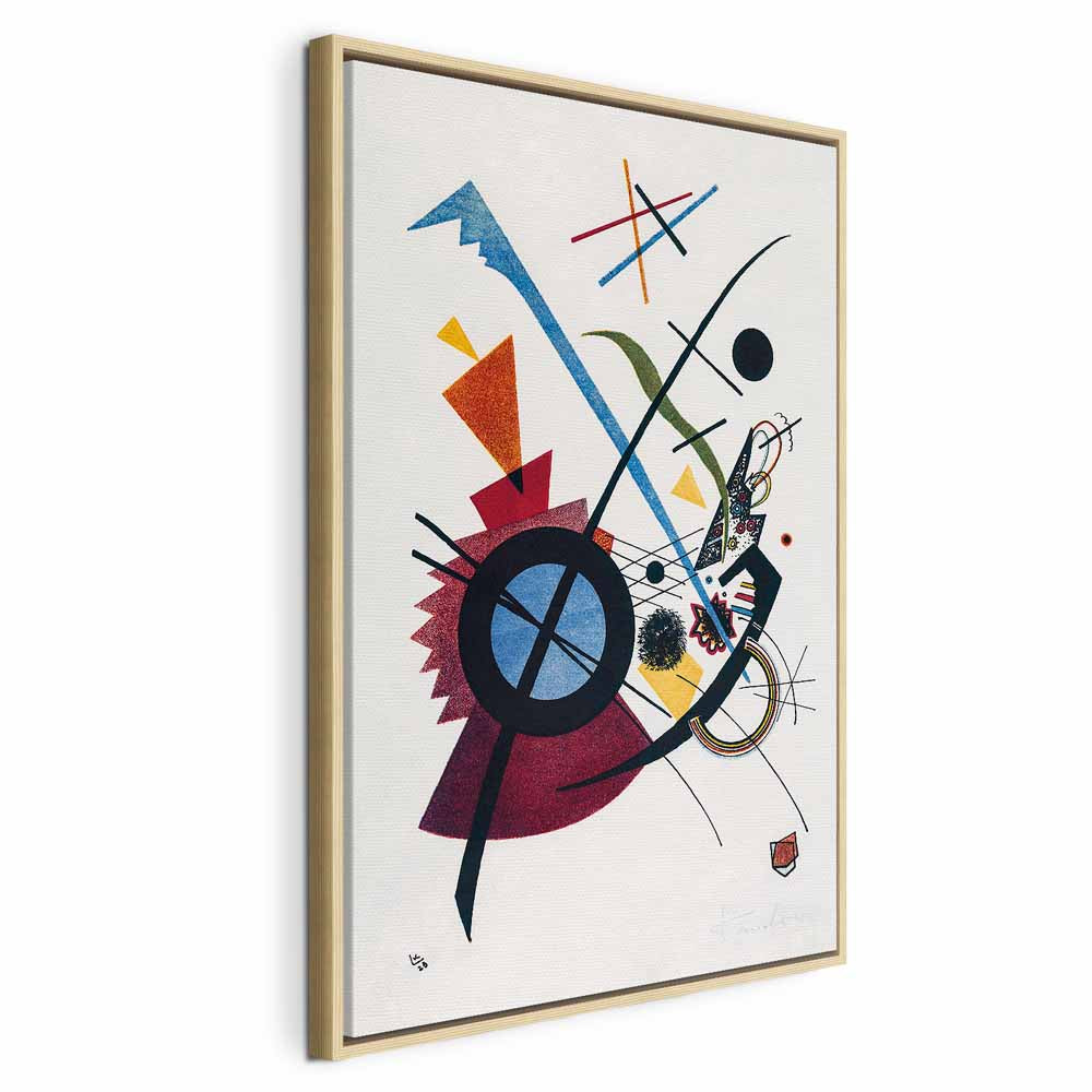 Canvas Print: Kandinsky Geometric Abstraction, Primary Colors