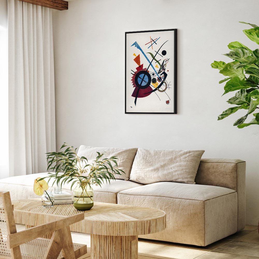 Canvas Print: Kandinsky Geometric Abstraction, Primary Colors