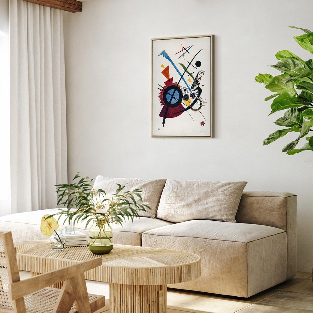 Canvas Print: Kandinsky Geometric Abstraction, Primary Colors