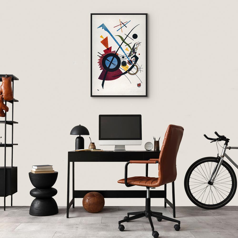 Canvas Print: Kandinsky Geometric Abstraction, Primary Colors