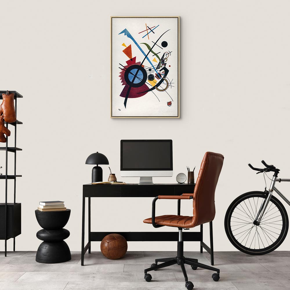 Canvas Print: Kandinsky Geometric Abstraction, Primary Colors