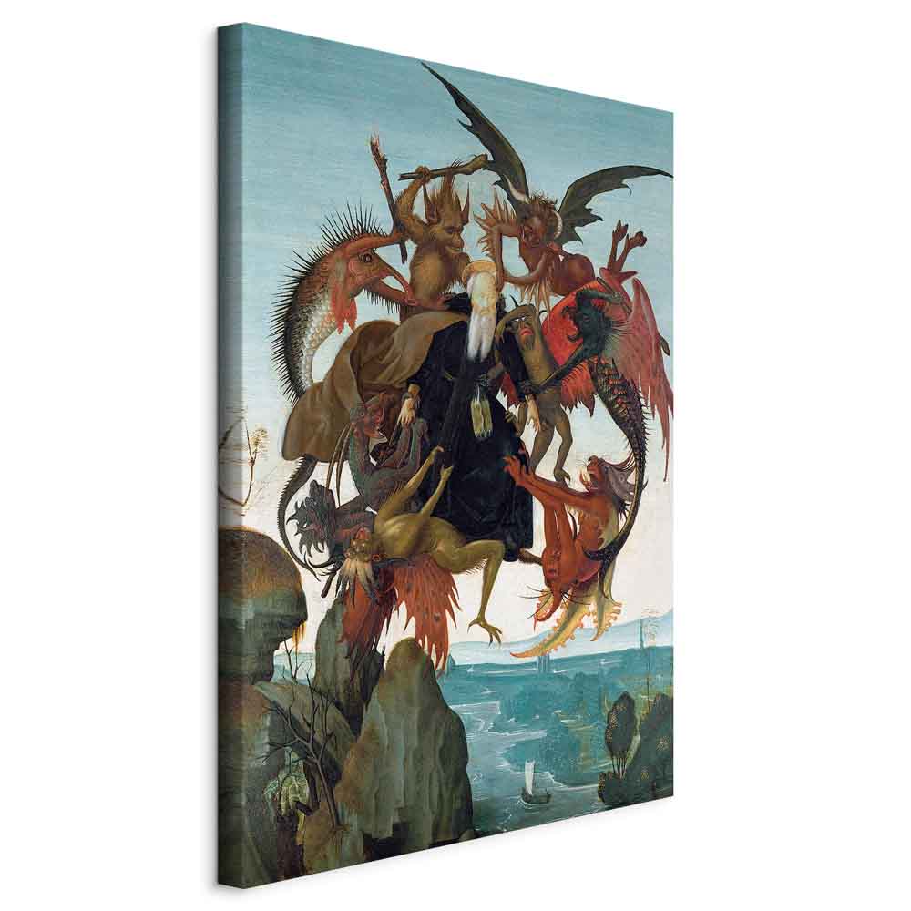 Canvas Print The Torment of Saint Anthony (Michelangelo)