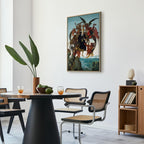 Canvas Print The Torment of Saint Anthony (Michelangelo)