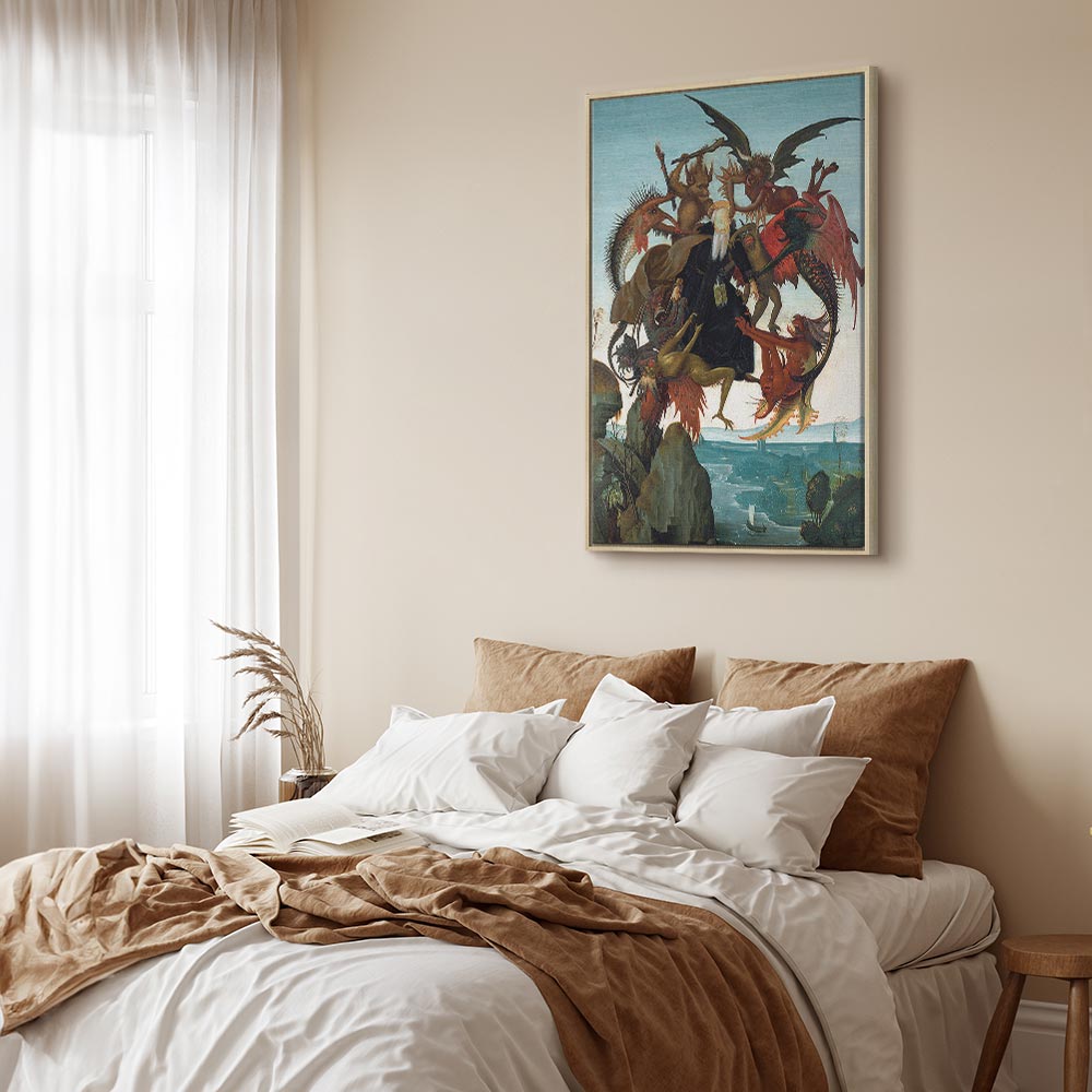 Canvas Print The Torment of Saint Anthony (Michelangelo)