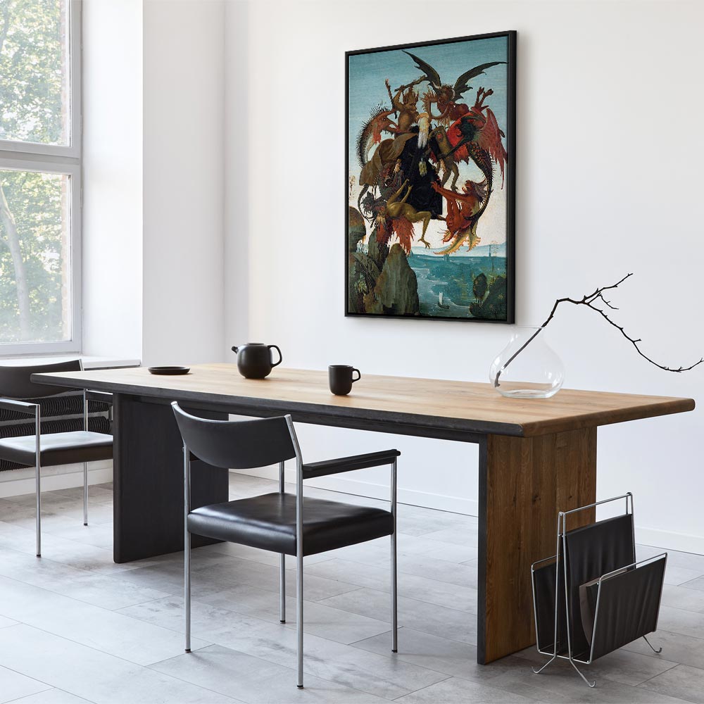 Canvas Print The Torment of Saint Anthony (Michelangelo)