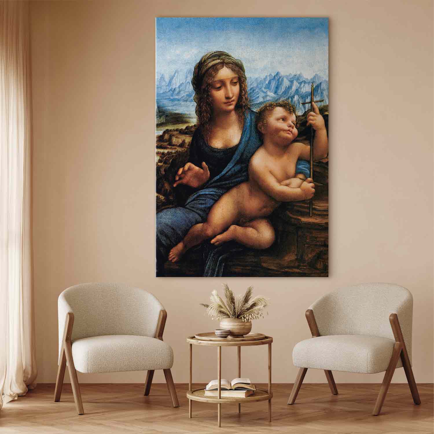 Madonna of the Yarnwinder Classic DIY Large Canvas Print