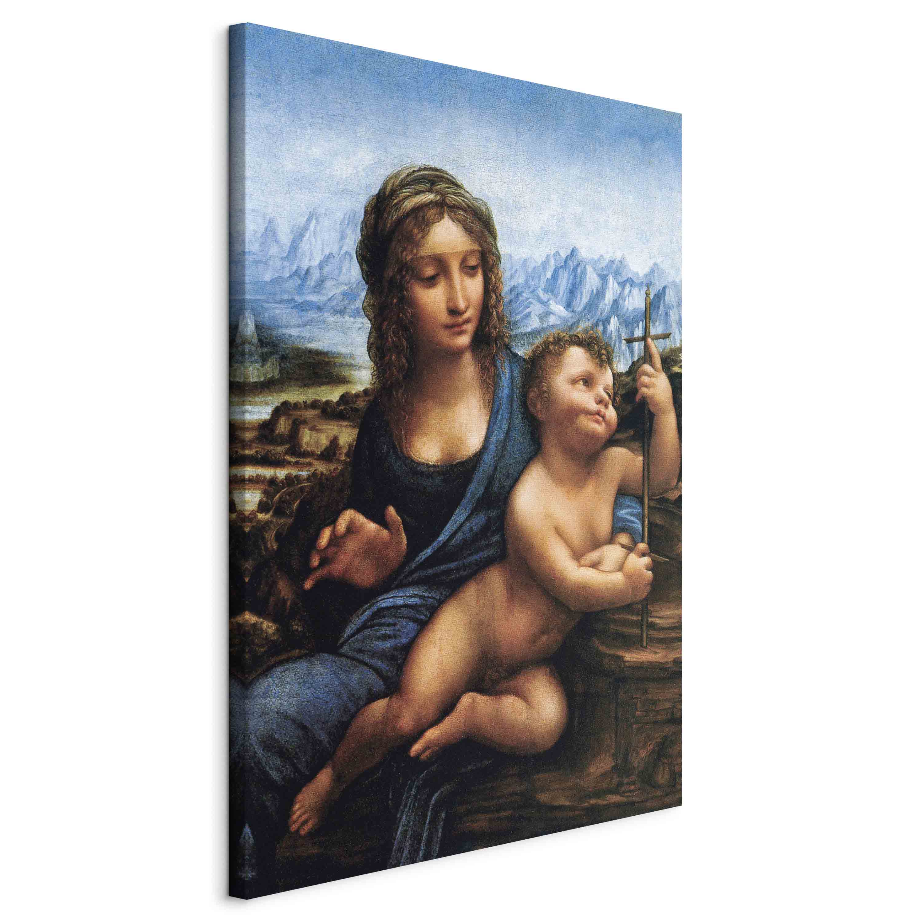 Canvas Print Madonna With a Distaff by Da Vinci