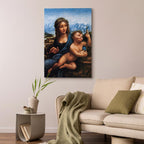 Canvas Print Madonna With a Distaff by Da Vinci