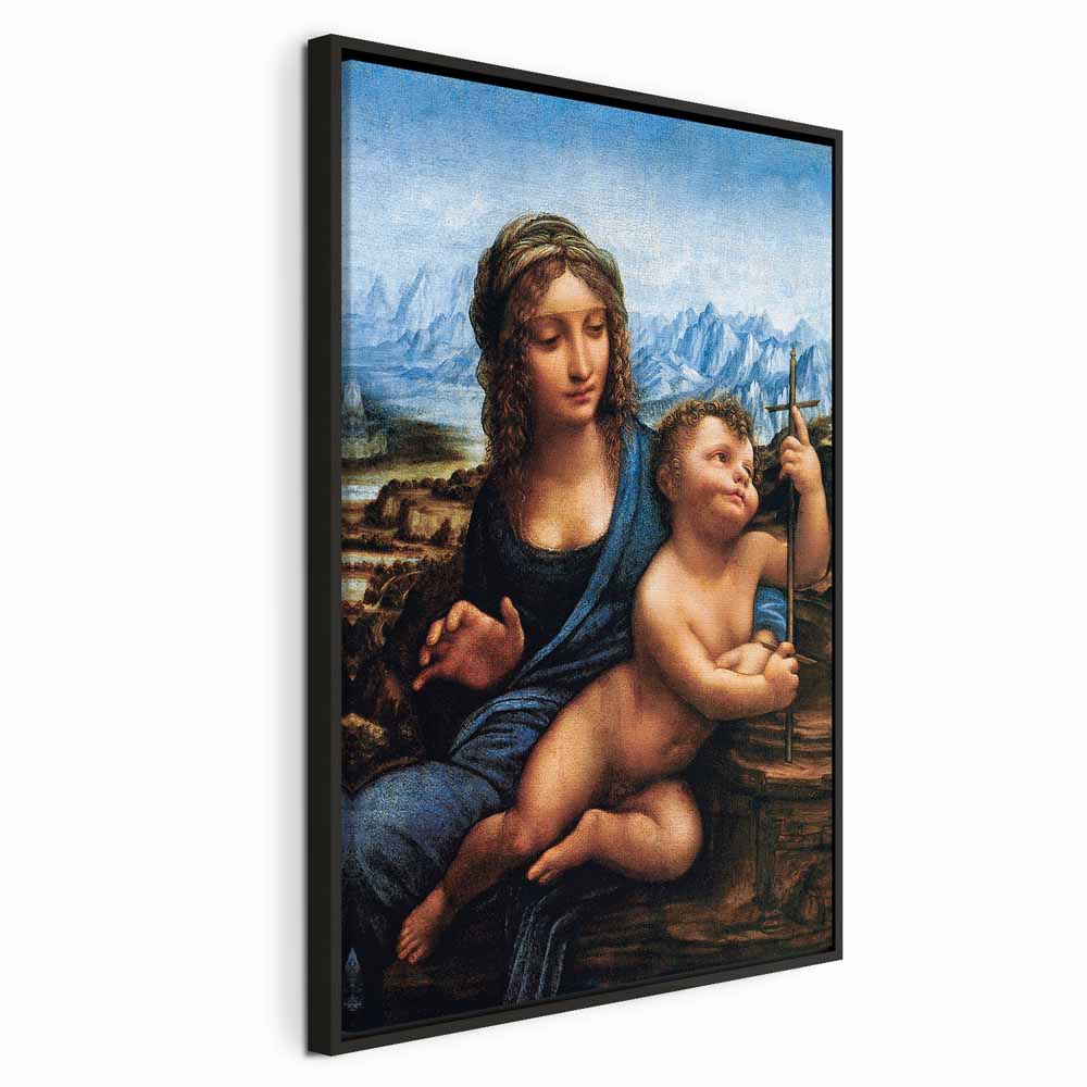 Canvas Print Madonna With a Distaff by Da Vinci