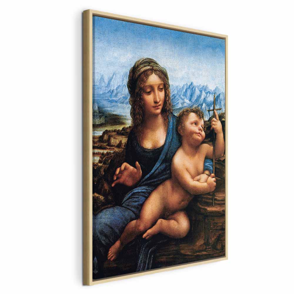 Canvas Print Madonna With a Distaff by Da Vinci