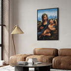 Canvas Print Madonna With a Distaff by Da Vinci