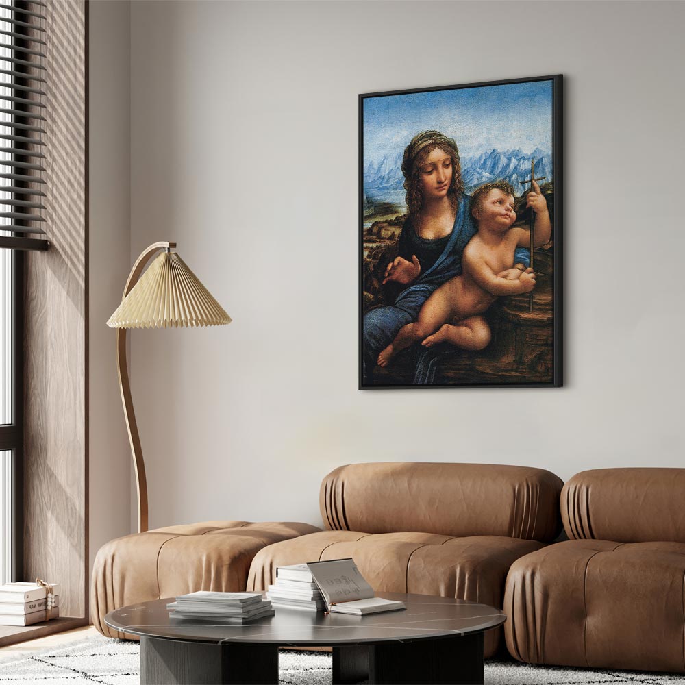 Canvas Print Madonna With a Distaff by Da Vinci