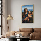 Canvas Print Madonna With a Distaff by Da Vinci