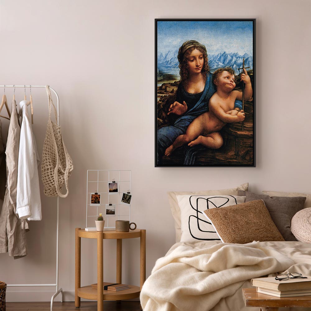 Canvas Print Madonna With a Distaff by Da Vinci